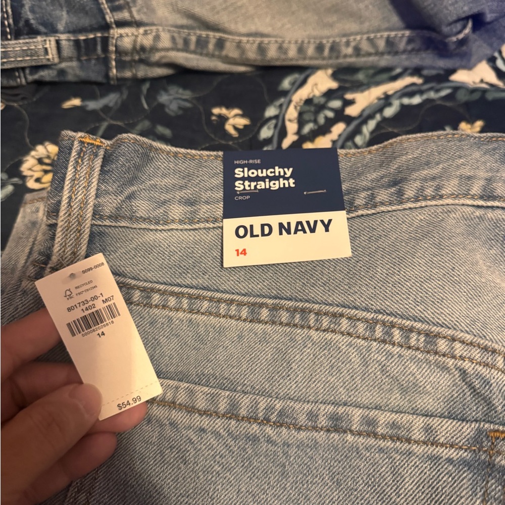 Old Navy Denim Slouchy Straight Jeans